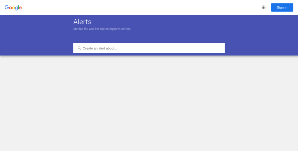 Google Alerts Screenshot