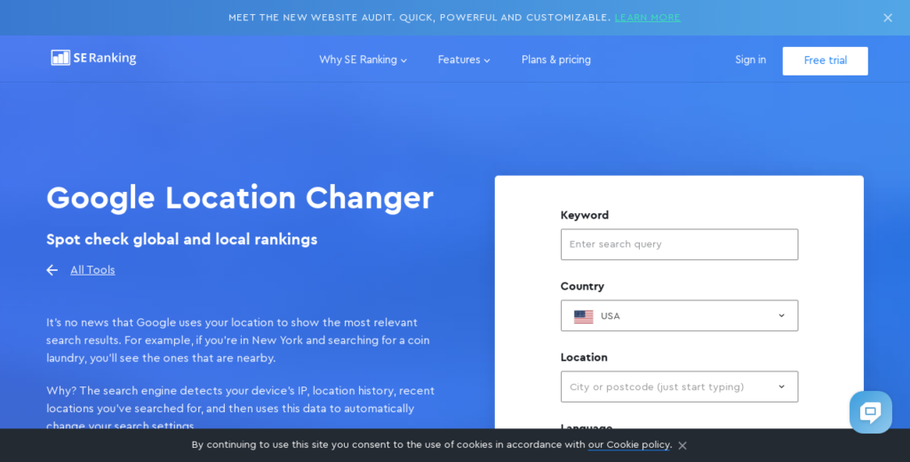 Google Location Changer Screenshot