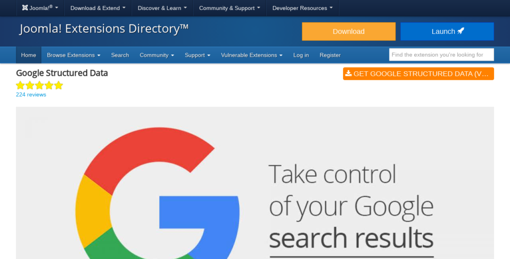 Google Structured Data Screenshot