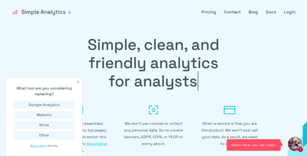 Simple Analytics Screenshot