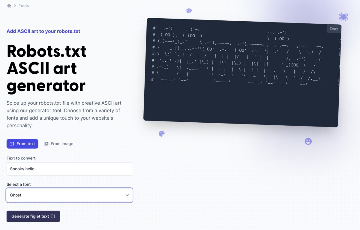 ASCII Art Generator Image, Text And Robots.txt Support