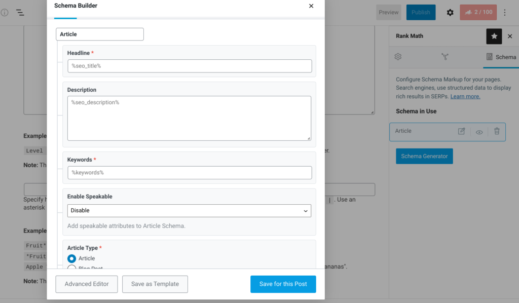 Schema Builder